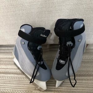 LL Bean Size 7 womens's ice skates.  Worn one time, like new.